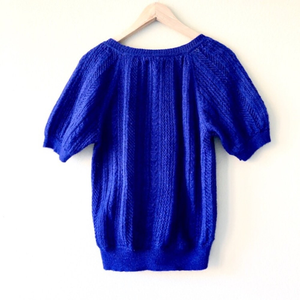 EXPRESS⚡️Open Knit Rib Navy Sweater_XS - Picture 4 of 9